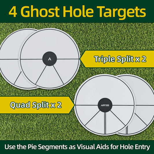 4 Pack ARYZE Ghost Hole Putting Targets
